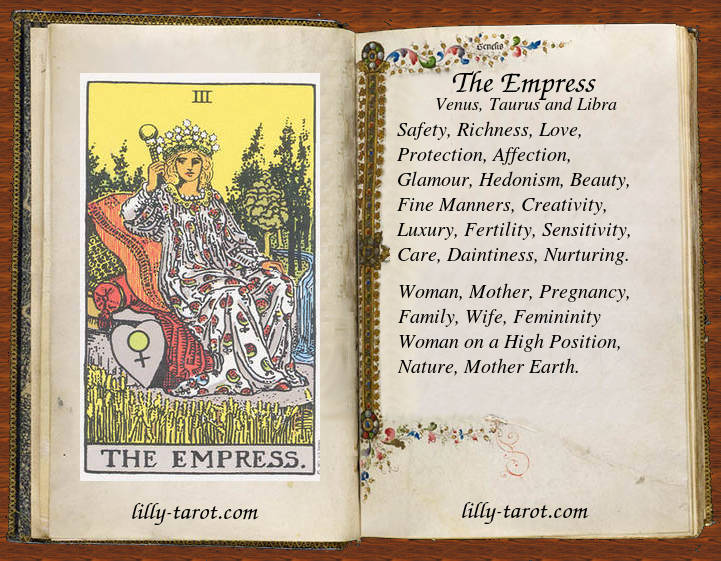 The Empress: Safety, Richness, Love Meaning of The Empress